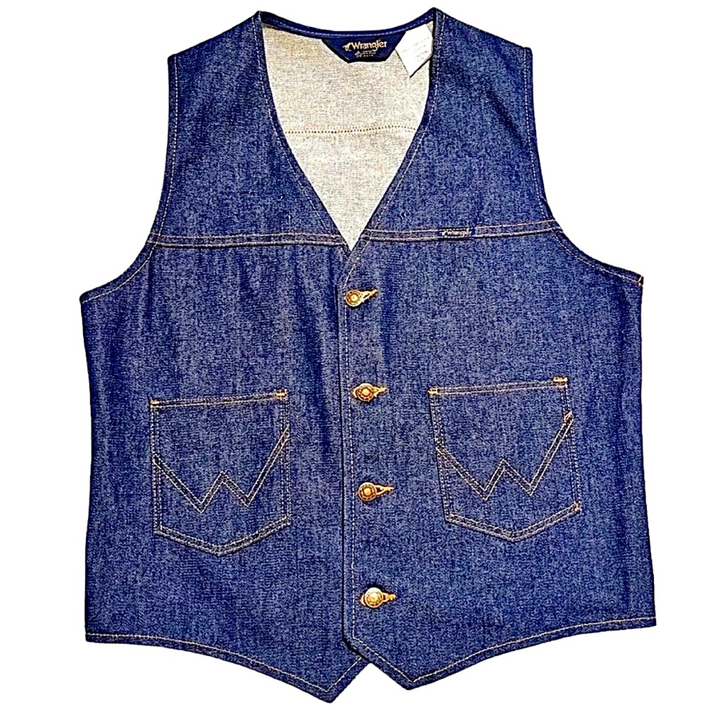 Vintage 70s Denim Wrangler Vest